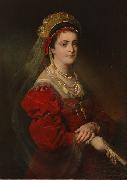 Friedrich von Amerling Portrait of Marie Paterno china oil painting artist